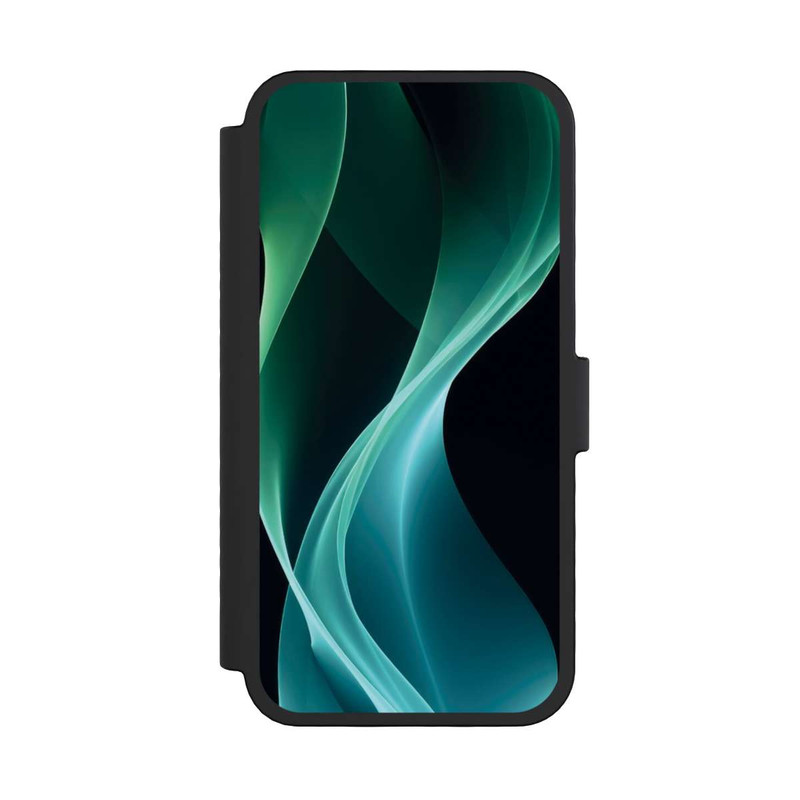 iPhone 16 Pro NIVOflip Grüner Hintergrund modern