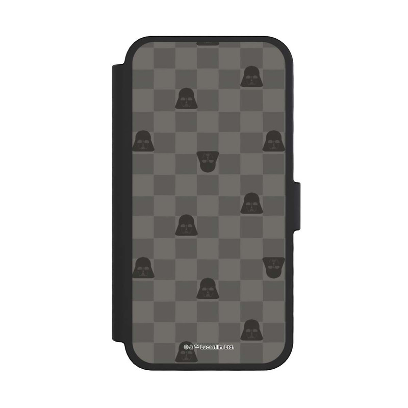 iPhone 16 Pro NIVOflip Darth Vader Schachbrettmuster Schwarz