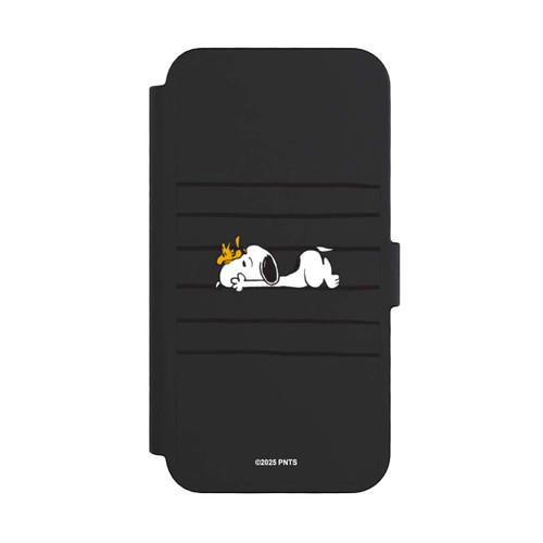 Apple iPhone 16 Pro NIVOflip Snoopy Woodstock Streifen Peanuts Transparent