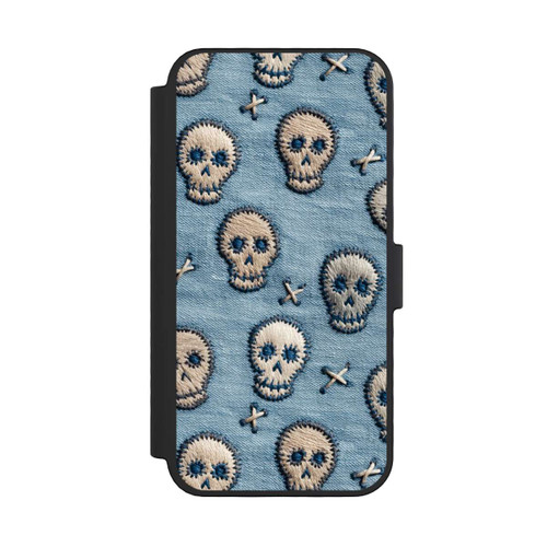 Apple iPhone 16 Pro NIVOflip Skulls on Jeans Pattern