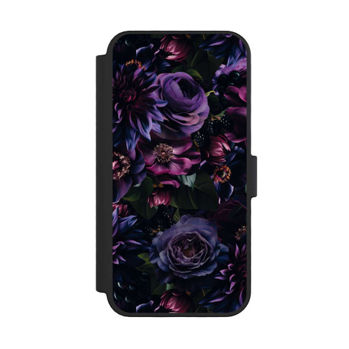 Apple iPhone 16 Pro NIVOflip Dunkle Lila Blüten 
