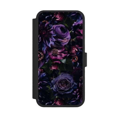 Apple iPhone 16 Pro NIVOflip Dunkle Lila Blüten 