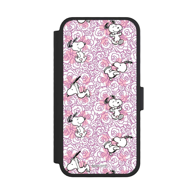 iPhone 16 Pro NIVOflip Peanuts Pink Roses Pattern