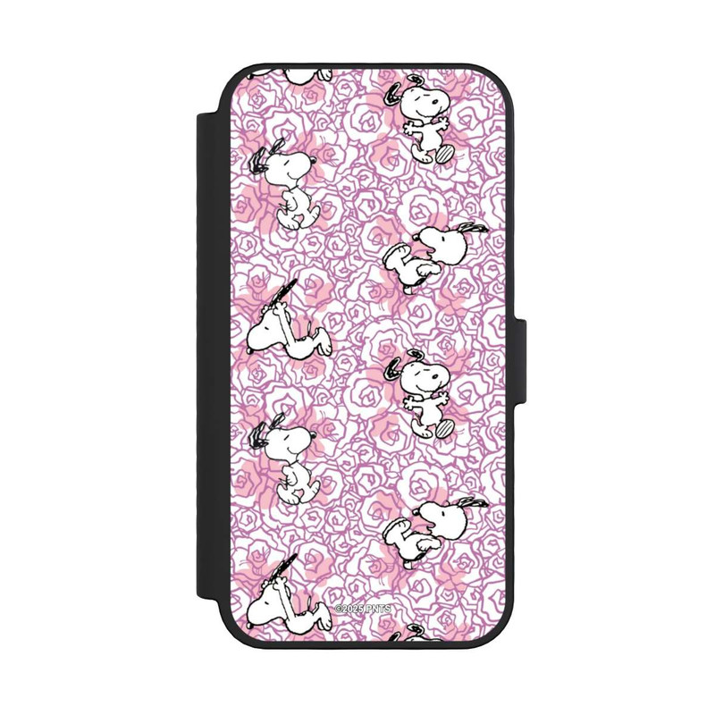 iPhone 16 Pro NIVOflip Peanuts Pink Roses Pattern