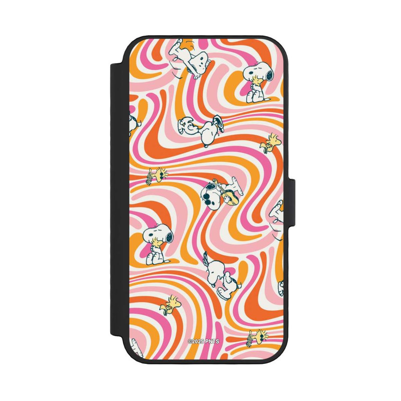 iPhone 16 Pro NIVOflip Peanuts Hippie Pattern Orange