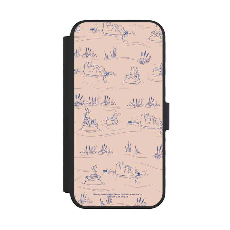 iPhone 16 Pro NIVOflip Winnie l'Ourson Pont Rose à Motif Céramique