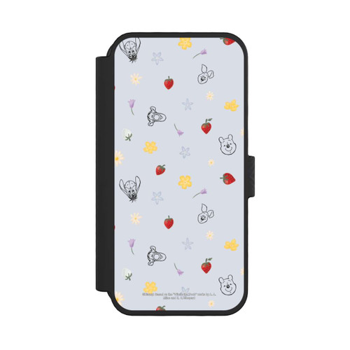 Apple iPhone 16 Pro NIVOflip Winnie the Pooh and Friends Strawberry Pattern Blue