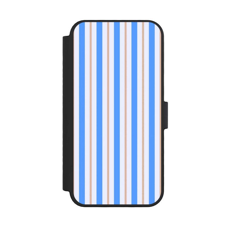 iPhone 16 Pro NIVOflip Stripes Blue Beige