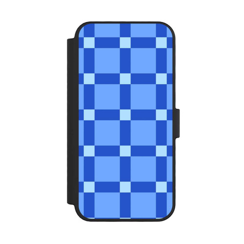 Apple iPhone 16 Pro NIVOflip Big Blue Checked Pattern