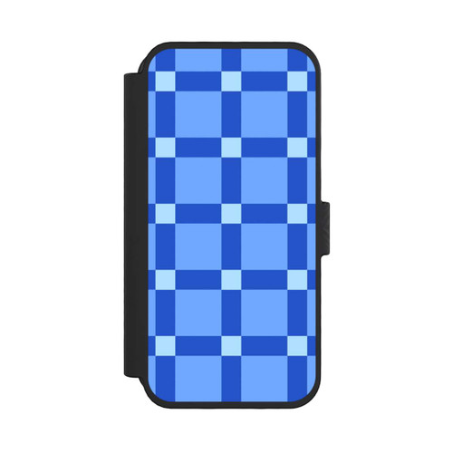 Apple iPhone 16 Pro NIVOflip Big Blue Checked Pattern