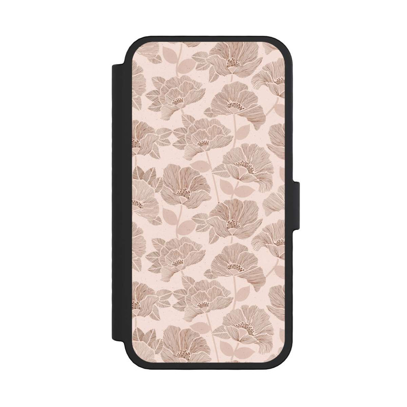 iPhone 16 Pro NIVOflip Brown Floral Block