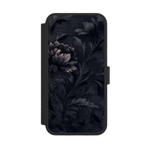 Apple iPhone 16 Pro NIVOflip Dunkles Blumenmuster Vintage