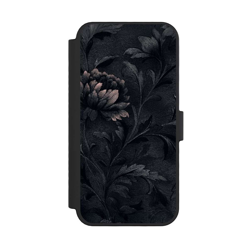 iPhone 16 Pro NIVOflip Flower Pattern Dark Vintage