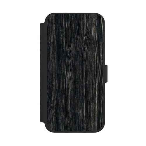Apple iPhone 16 Pro NIVOflip Dunkle Holzstruktur