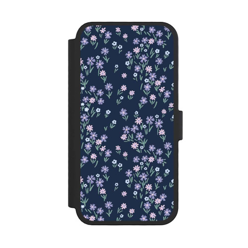 Apple iPhone 16 Pro NIVOflip Dark Blue Floral Theme