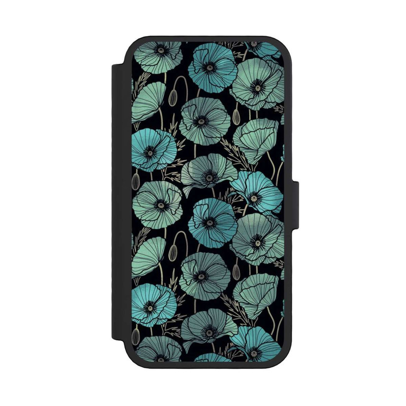 iPhone 16 Pro NIVOflip Coquelicots d'Été Verts