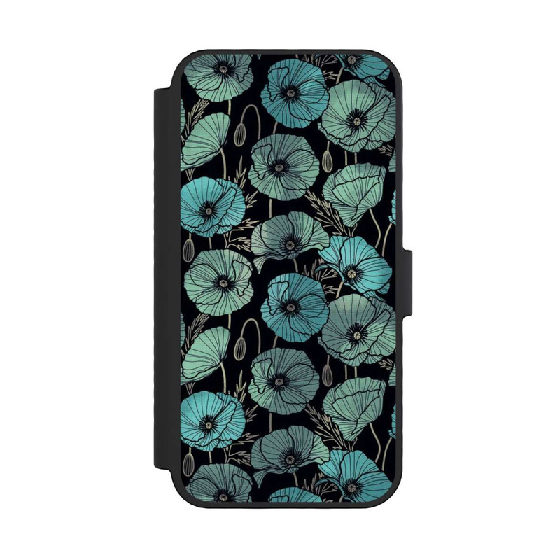 iPhone 16 Pro NIVOflip Coquelicots d'Été Verts
