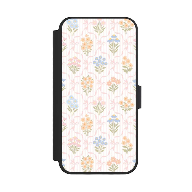 iPhone 16 Pro NIVOflip Vintage Frühlingsblumenstrauß im Cottagecore Stil