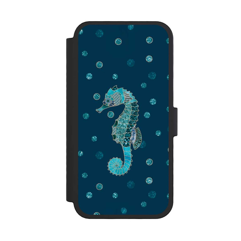 iPhone 16 Pro NIVOflip Glamour Sea Horse Art