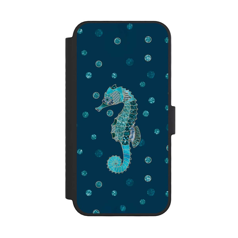iPhone 16 Pro NIVOflip Glamour Sea Horse Art