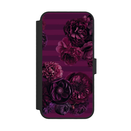 Apple iPhone 16 Pro NIVOflip Majestic Baroque Blossom Dream Burgundy Pink mit KI