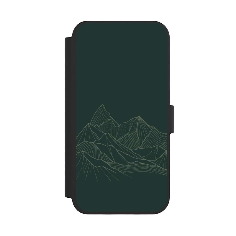 iPhone 16 Pro NIVOflip Berg Line Art Grün