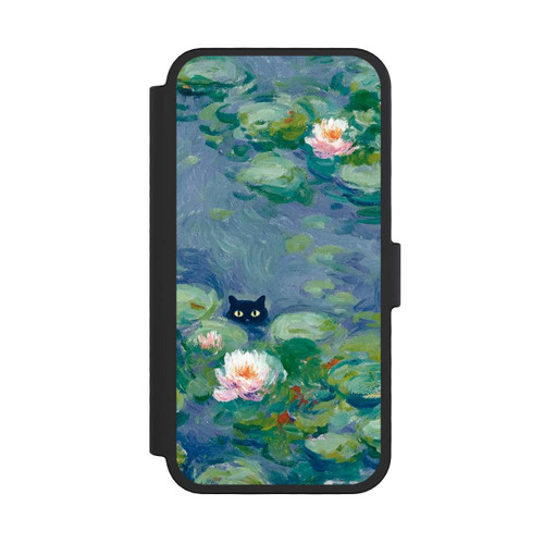 Apple iPhone 16 Pro NIVOflip Katze im Teich Gemälde