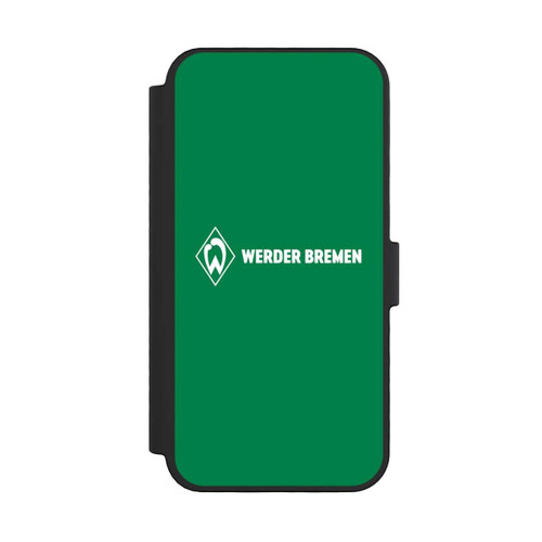 Apple iPhone 16 Pro NIVOflip Werder Bremen Schriftzug Raute Grün