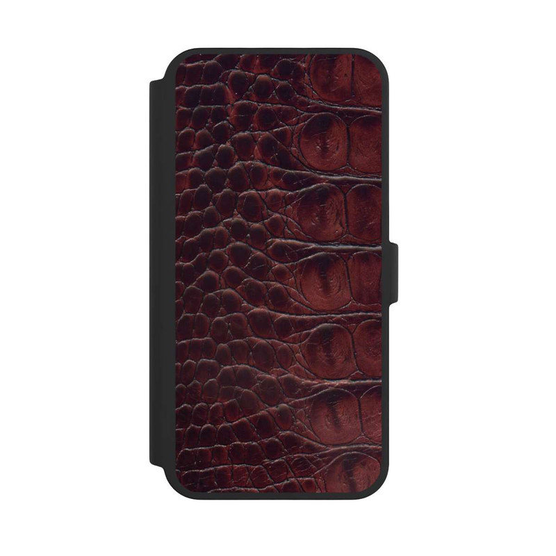 iPhone 16 Pro Max NIVOflip Cuir de Crocodile
