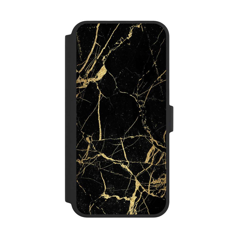 iPhone 16 Pro Max NIVOflip Marbre Noir et Or