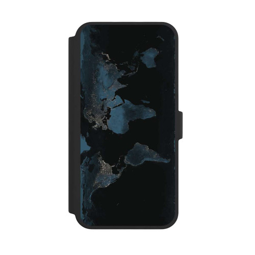 Apple iPhone 16 Pro Max NIVOflip Carte du Monde Nuit