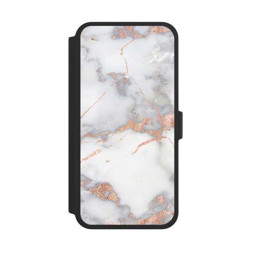 Apple iPhone 16 Pro Max NIVOflip White and Golden Marble Look