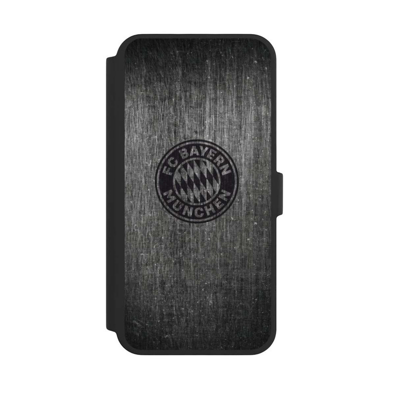iPhone 16 Pro Max NIVOflip Metalllook FCB Logo einfarbig