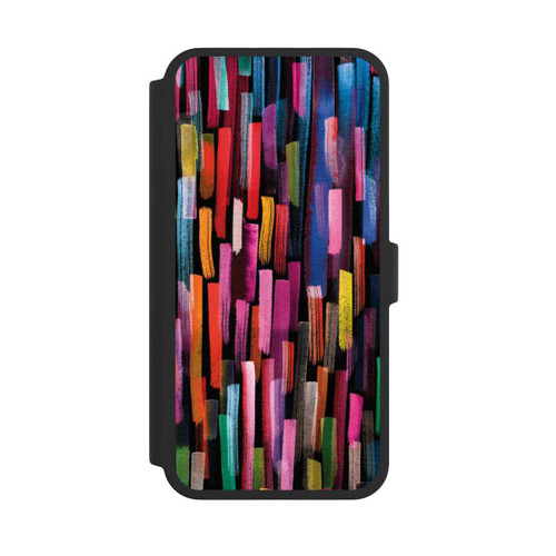 Apple iPhone 16 Pro Max NIVOflip Bunte Pinselstriche schwarz