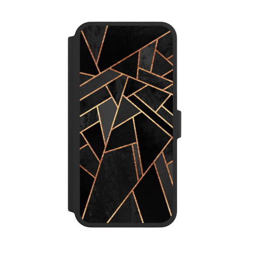 Apple iPhone 16 Pro Max NIVOflip Schwarze Nacht Gold Druck