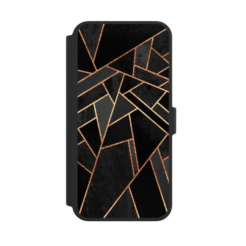 iPhone 16 Pro Max NIVOflip Schwarze Nacht Gold Druck