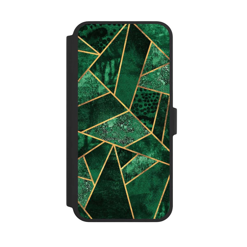 iPhone 16 Pro Max NIVOflip Tief Smaragdgrün Golddruck