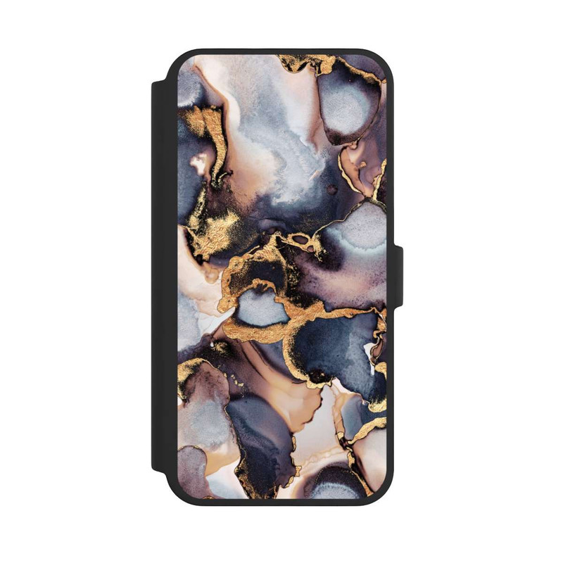 iPhone 16 Pro Max NIVOflip Verträumte Tinte Grau-Golddruck