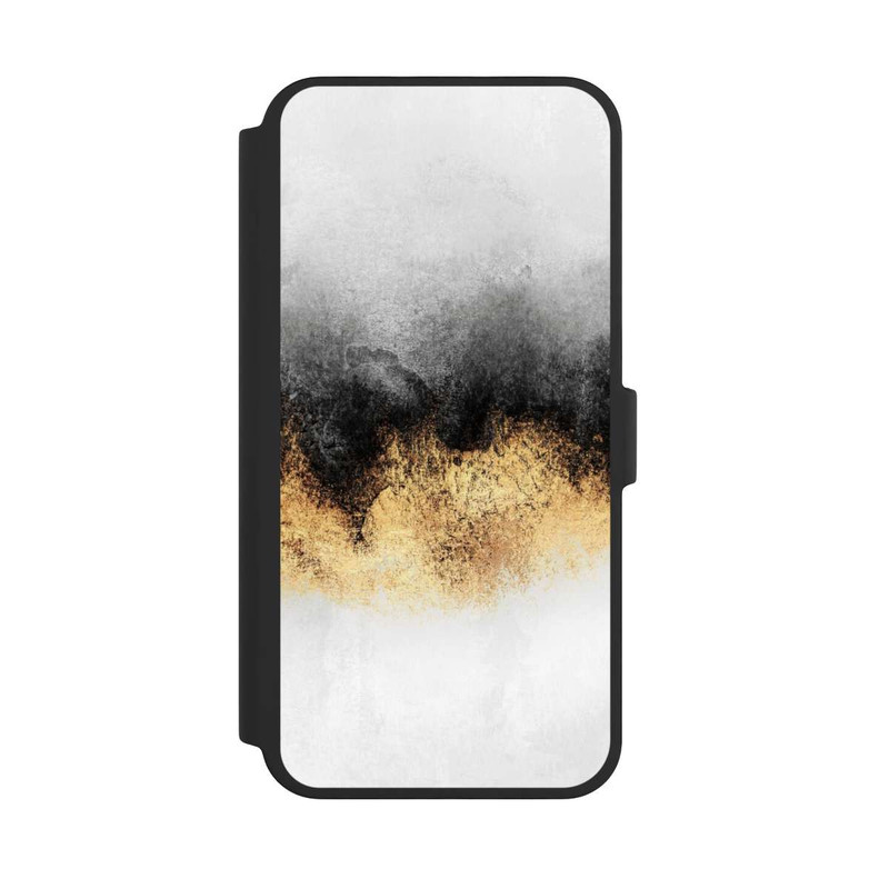iPhone 16 Pro Max NIVOflip Grauer Himmelstaub Golddruck