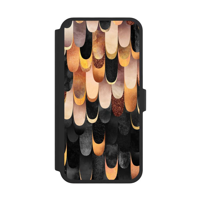 iPhone 16 Pro Max NIVOflip Plumes Cuivre et Noir
