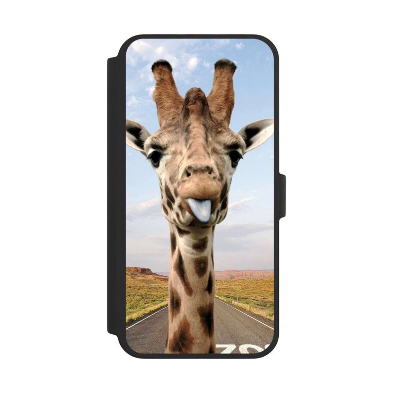 iPhone 16 Pro Max NIVOflip Giraffe auf der Straße
