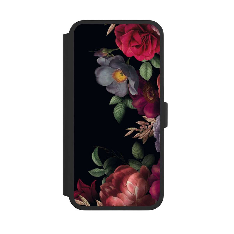 iPhone 16 Pro Max NIVOflip Blumen Auf Schwarz