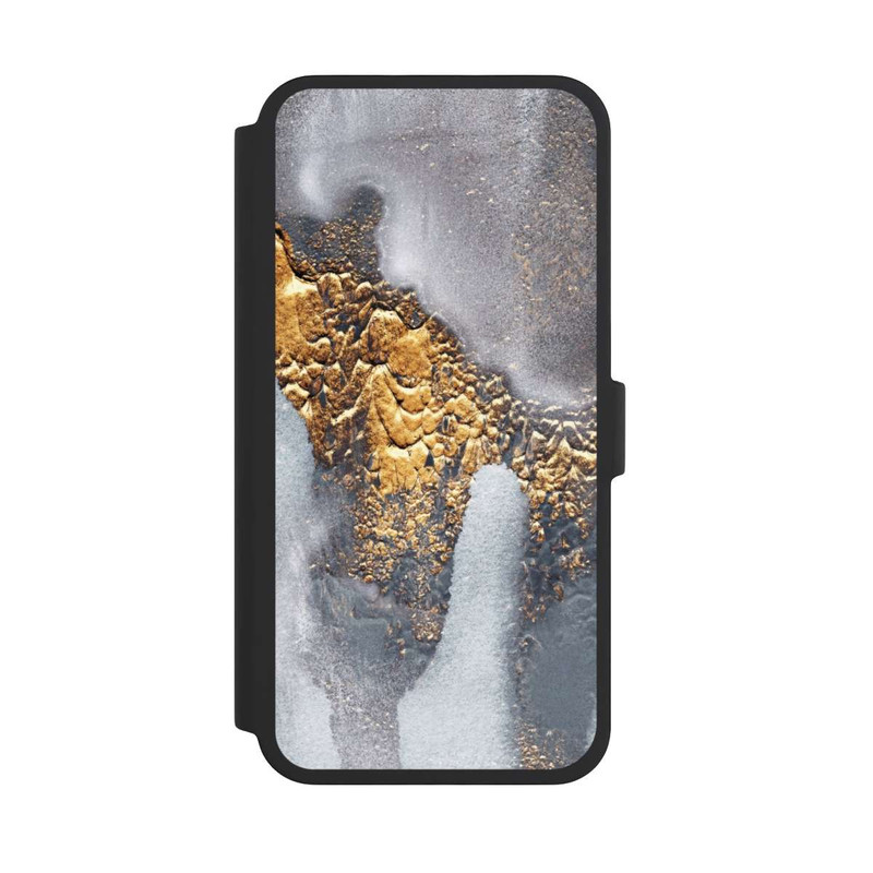 iPhone 16 Pro Max NIVOflip Look béton doré pailleté