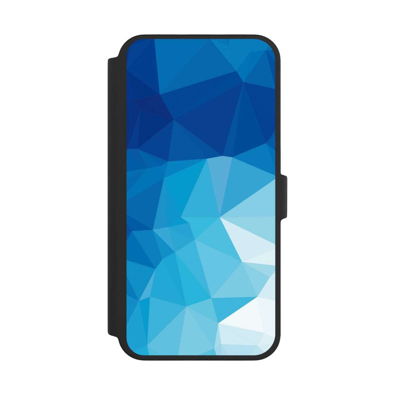 iPhone 16 Pro Max NIVOflip Mosaïque Polygonale Bleue