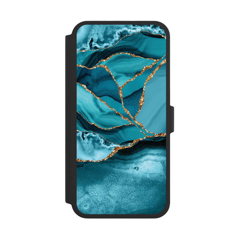 Apple iPhone 16 Pro Max NIVOflip Eisblaue Marmor Landschaft