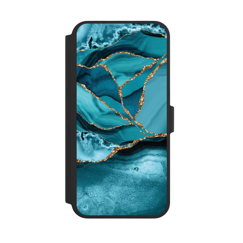iPhone 16 Pro Max NIVOflip Eisblaue Marmor Landschaft