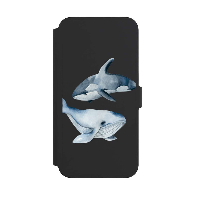 iPhone 16 Pro Max NIVOflip Baleines transparentes