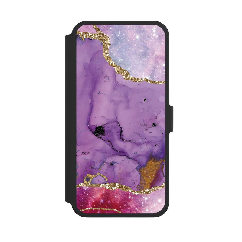 iPhone 16 Pro Max NIVOflip Marbre glamour galaxie violet