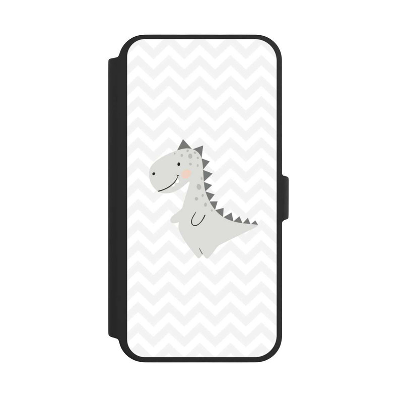 iPhone 16 Pro Max NIVOflip Grauer Dino