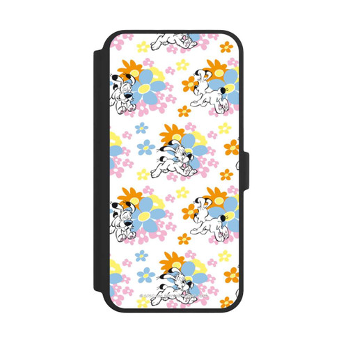 Apple iPhone 16 Pro Max NIVOflip Idéfix sur fleurs colorées
